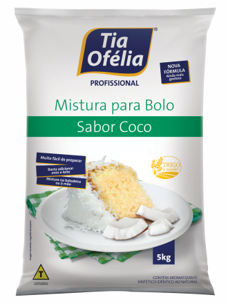 MISTURA PARA BOLO DE COCO 5KG PLÁSTICO